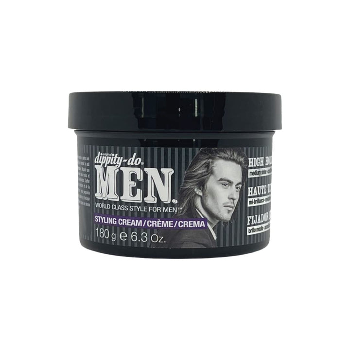 Dippity Do front view of 6.3 oz styling cream showing label and high-hold benefit