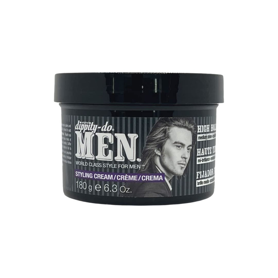 Dippity Do front view of 6.3 oz styling cream showing label and high-hold benefit