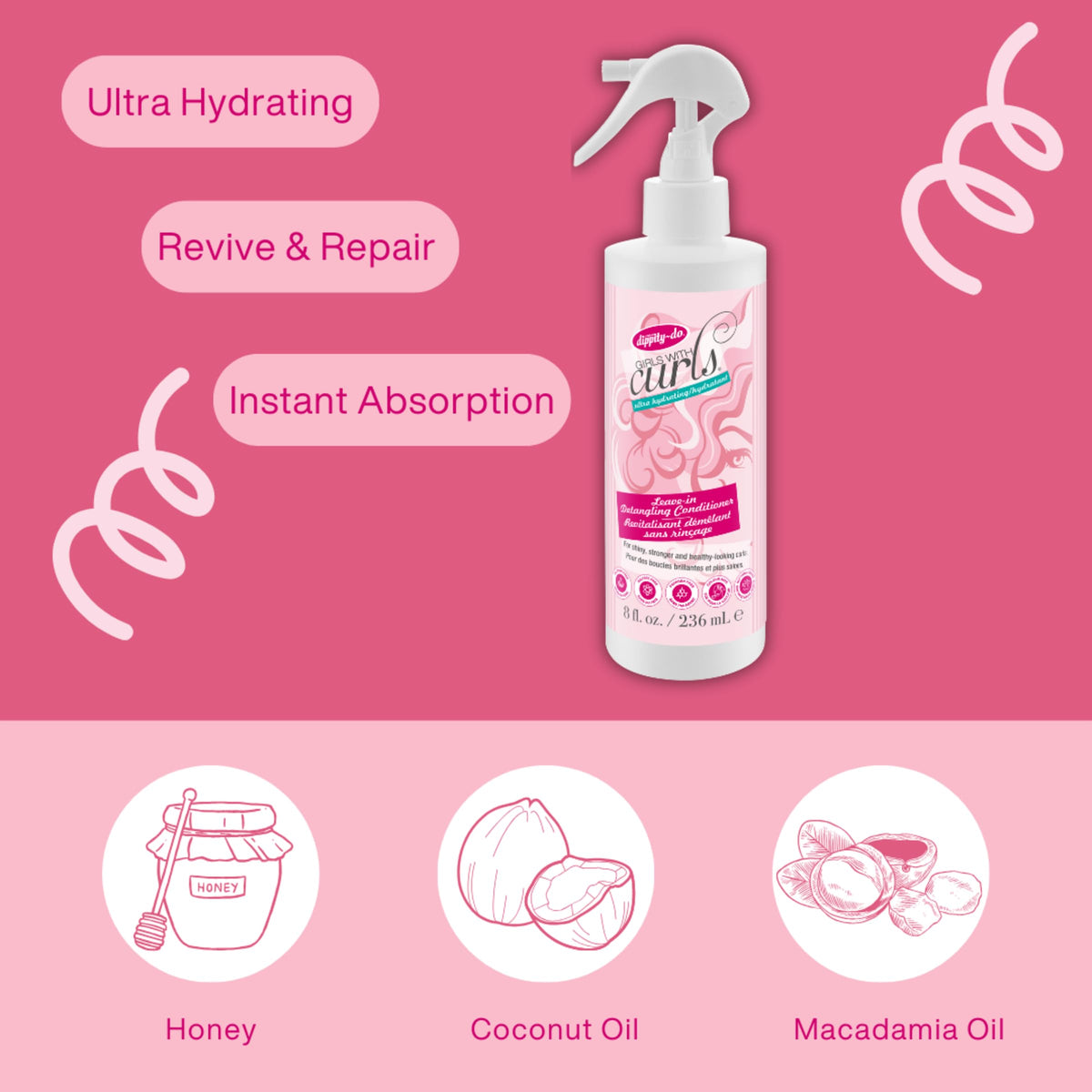 Dippity Do close-up of pump dispensing cream for easy, controlled application