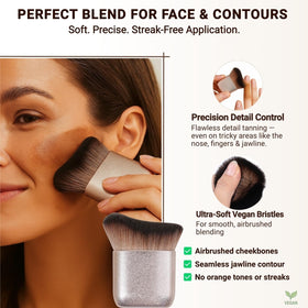 Diryi kabuki brush detail for precise blending on face and edges