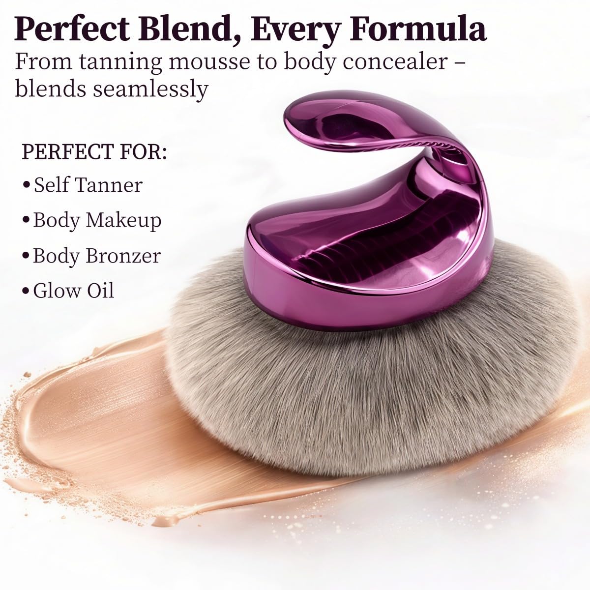 Diryi close-up of ultra-dense vegan bristles for smooth blending