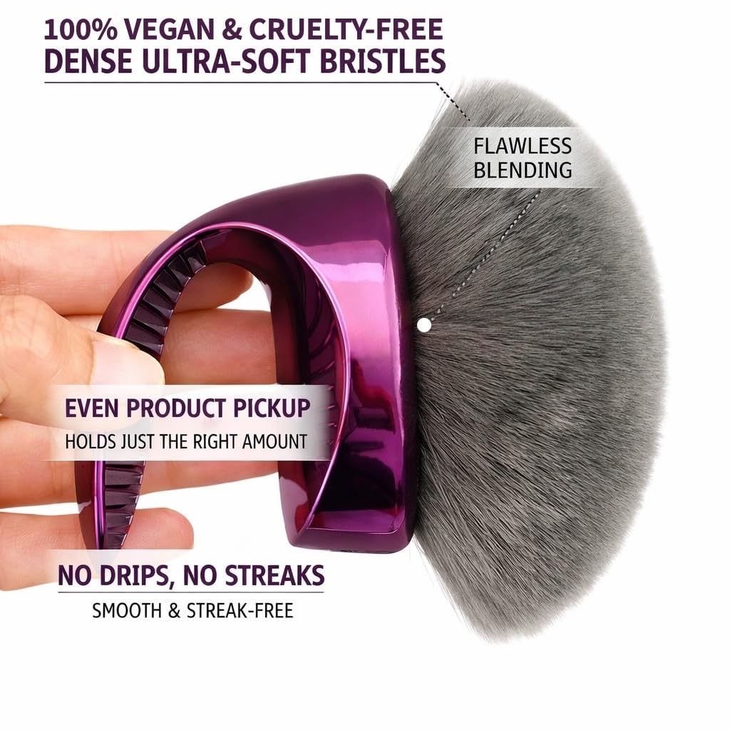 Diryi brush held in hand illustrating large size and ergonomic handle