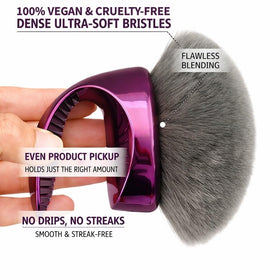 Diryi brush held in hand illustrating large size and ergonomic handle