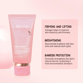 Disunie applied to face overnight demonstrating protective breathable wrap