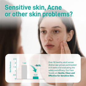 Ditoi towel removing makeup from face, gentle removal for sensitive skin and easy cleanup