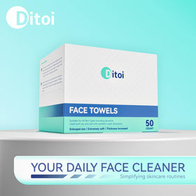 Ditoi open pack revealing fifty large sheets for easy single-use access