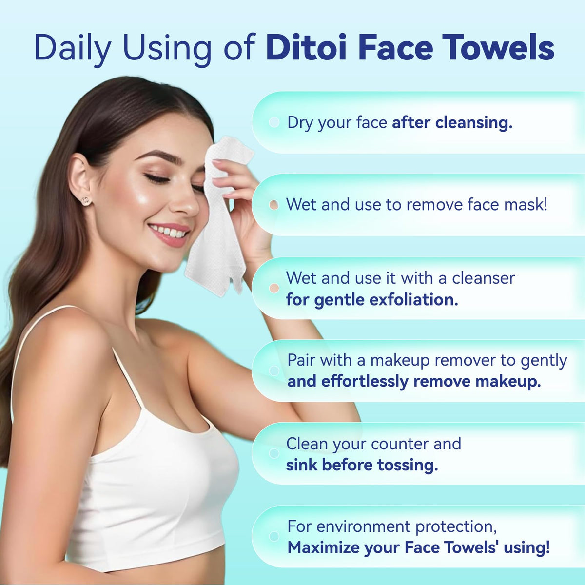 Ditoi pearl-textured side close-up for gentle exfoliation and better removal