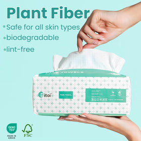 Ditoi towel damp and wiping makeup for quick removal benefit