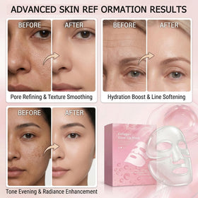 DiuGouNi hydrogel sheet close-up highlighting jelly texture and skin fit benefit