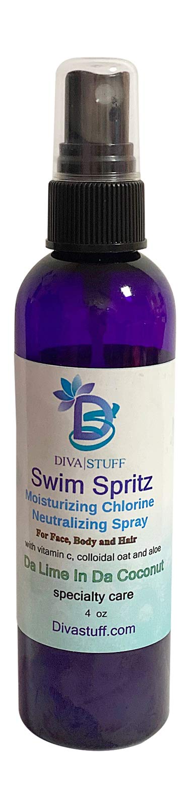 Diva Stuff front bottle shot showing label and tropical scent benefit
