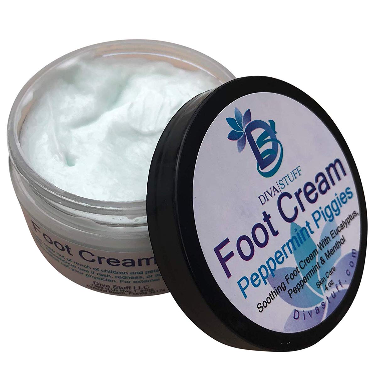 Diva Stuff cream texture close-up highlighting smooth, fast-absorbing consistency