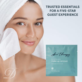 Diversified Hospitality wipe next to coin showing size and single-use portioning