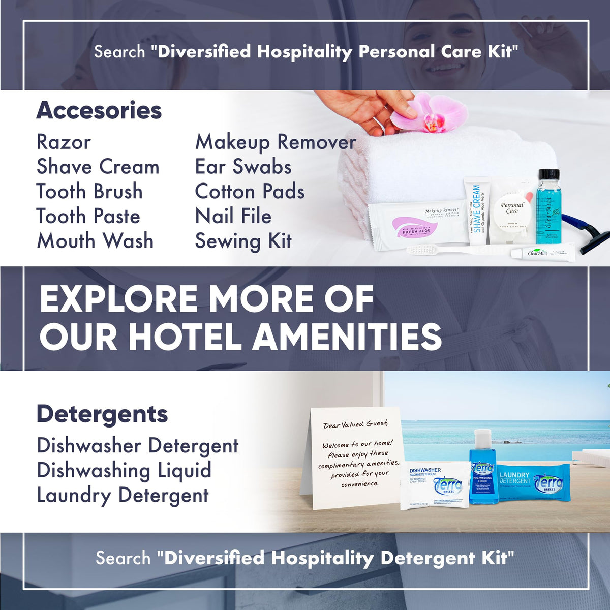 Diversified Hospitality wipe removing makeup demonstrating effective cleansing benefit