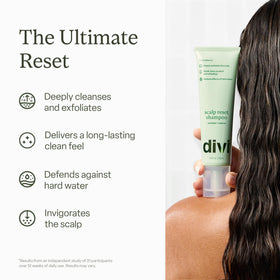 Divi back label with ingredient list and usage directions benefits