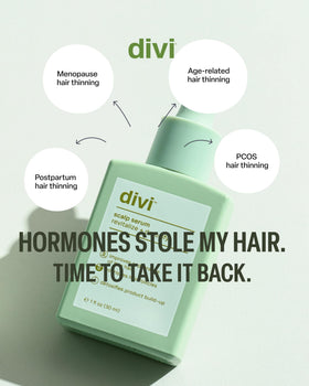 divi lifestyle shot of person with fuller-looking hair promoting confidence