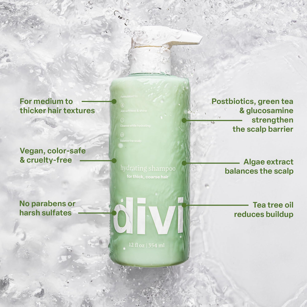 Divi menthol cooling lifestyle image conveys refreshed scalp feeling