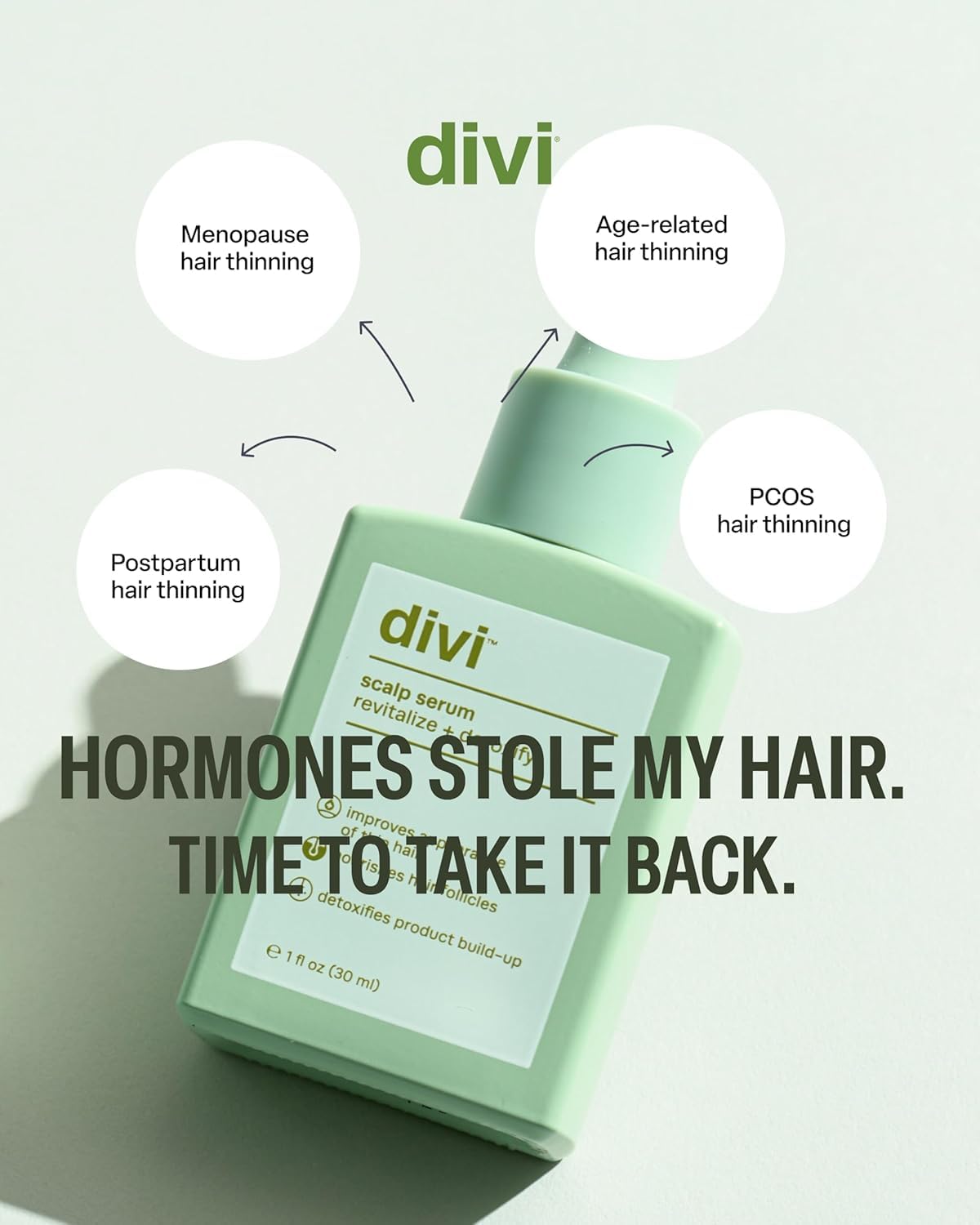 divi serum on bathroom shelf in routine setting promoting consistent use