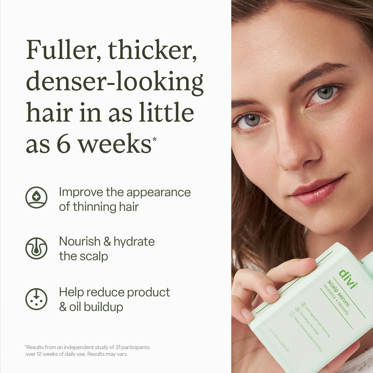 divi serum texture close up highlighting lightweight clear formula absorption