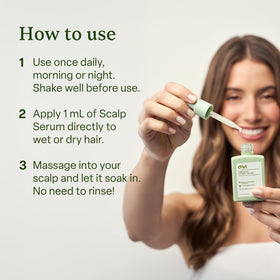 divi scalp serum closeup dropper highlighting precise application benefit