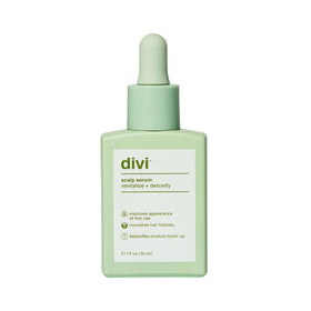 divi scalp serum front bottle showing packaging and award for visible confidence