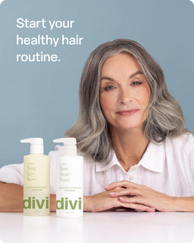 Divi shampoo result on styled hair showing fuller-looking finish