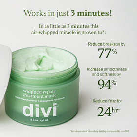 Divi jar held in hand to show 8 fl oz scale and travel-friendly benefit