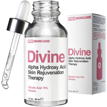 Divine Derriere bottle front view showing professional-strength peel and clear formulation benefit