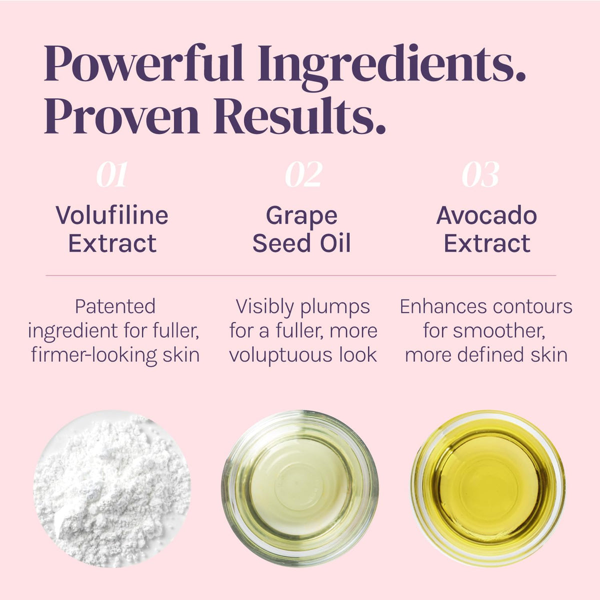 Divine Derriere cream texture close-up illustrating fast-absorbing moisturizing finish