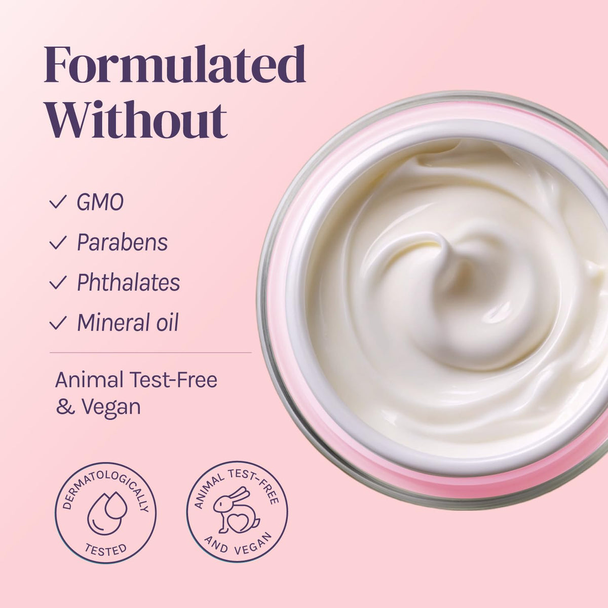 Divine Derriere size comparison beside hand showing compact travel-friendly 50ml
