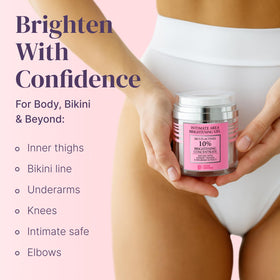 Divine Derriere used underarm demonstrating gentle tone-evening and comfort