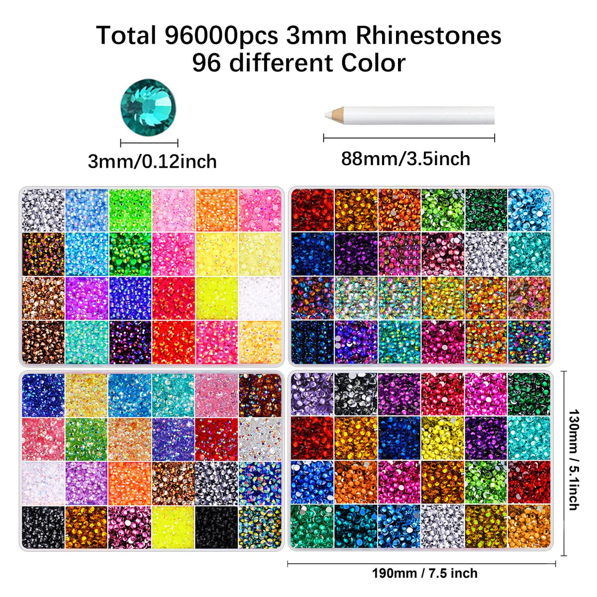 DIYCICO rhinestones decorating a shoe with vibrant colors for durable, glittering detail