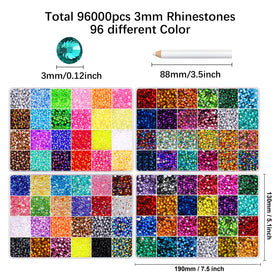 DIYCICO rhinestones decorating a shoe with vibrant colors for durable, glittering detail