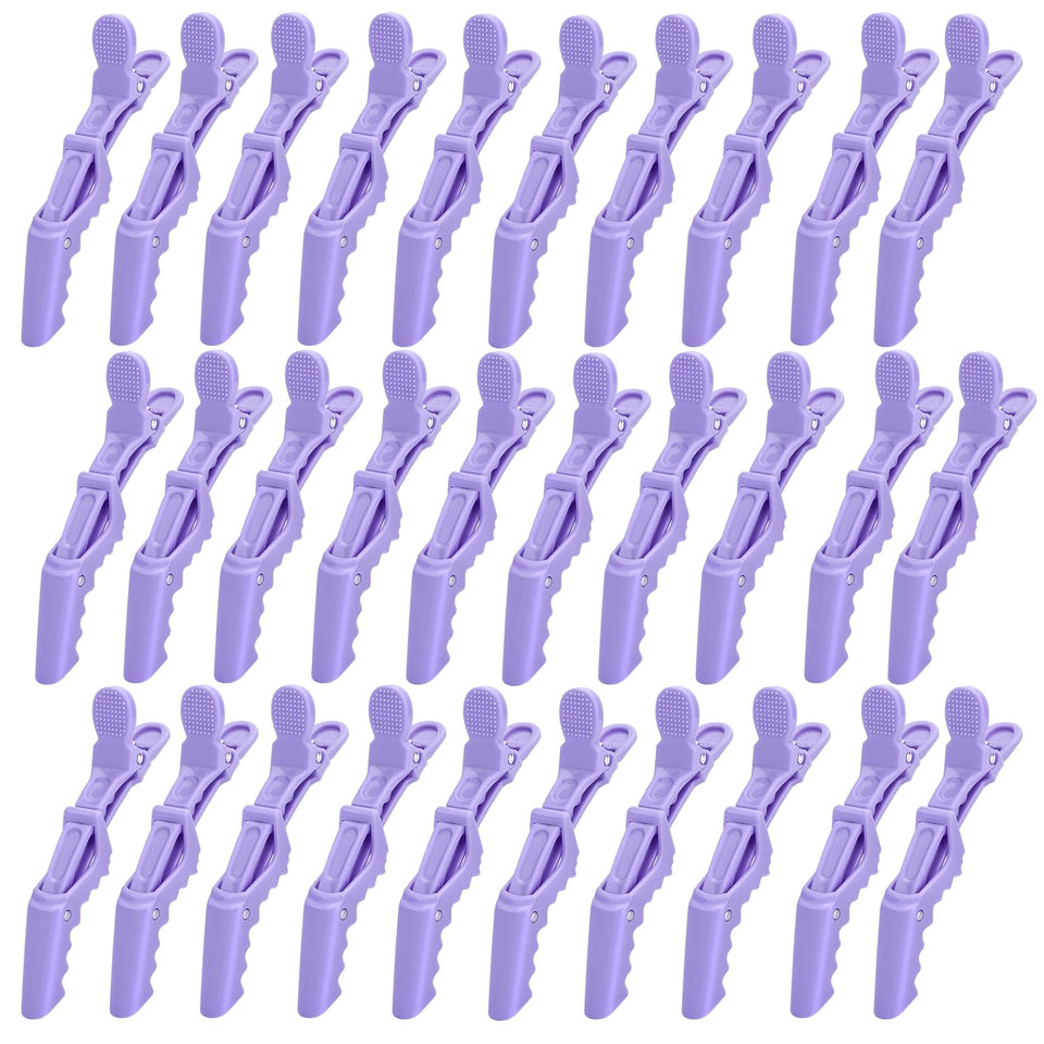 Dkpyt front view of purple alligator clip showing secure grip benefit