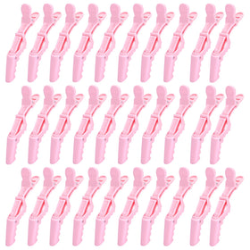 Dkpyt front view of 30 pink clips showing full kit and bright color for quick find