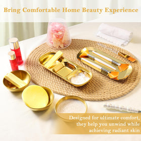 DLUGOPIS compressed sponges expanded on hand illustrating absorbent PVA texture for gentle cleansing