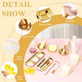 DLUGOPIS fan and applicator brushes detail, precise application and smooth coverage