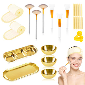 DLUGOPIS front view of gold kit and trays, showing neat organization and elegance
