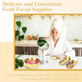 DLUGOPIS spa headbands with adjustable fasteners keeping hair away during treatments