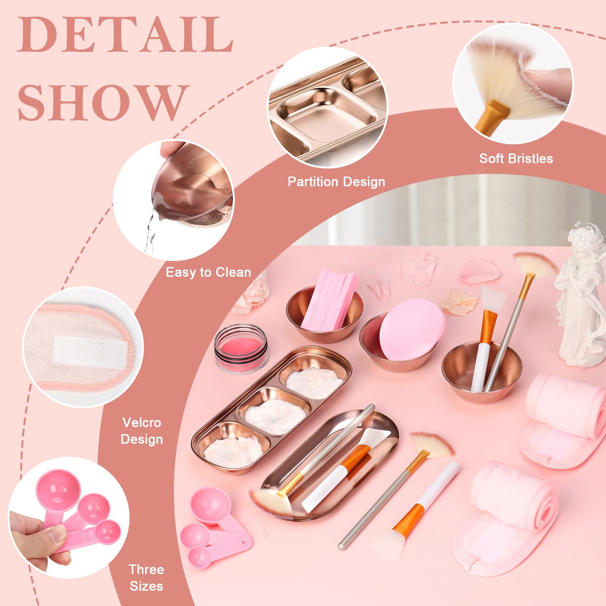DLUGOPIS three-compartment and skincare trays organized for tidy storage benefit