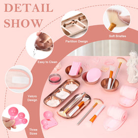 DLUGOPIS three-compartment and skincare trays organized for tidy storage benefit