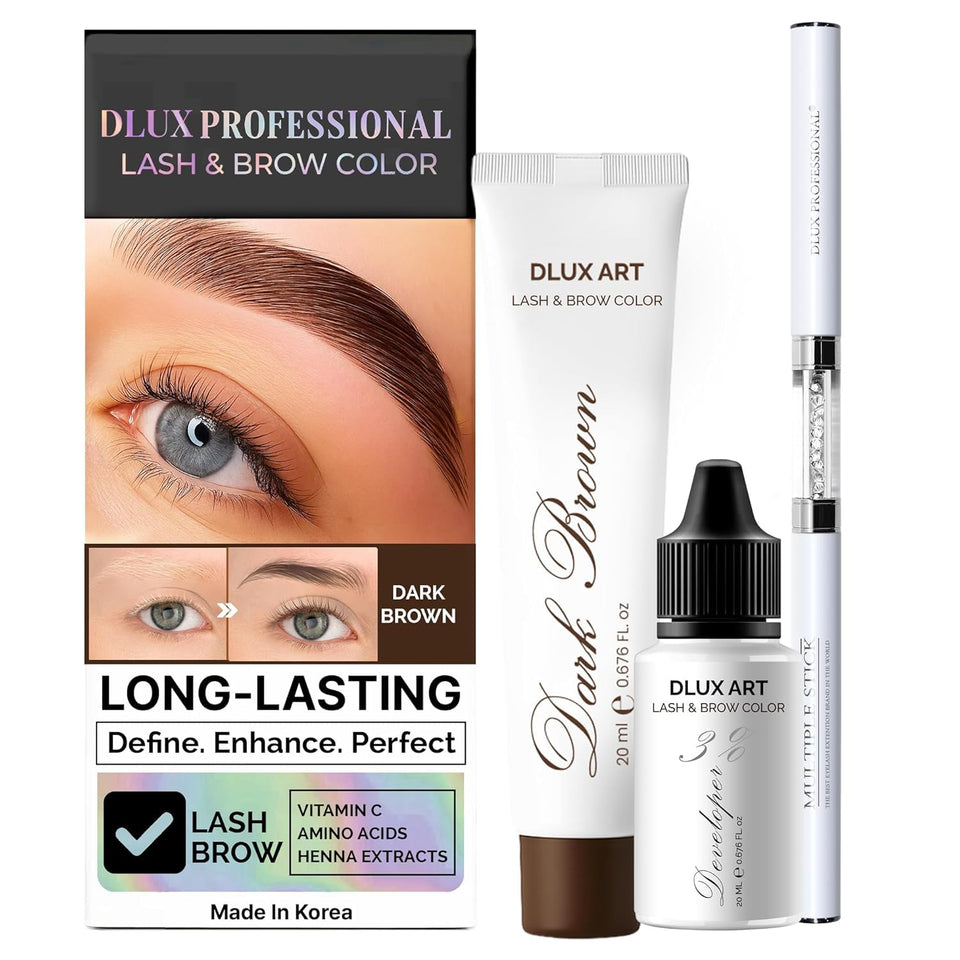 DLUX PROFESSIONAL front packaging showing dark brown kit, clear branding and components