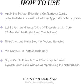 DLUX PROFESSIONAL label detail showing ingredients and product claims