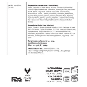 DLUX PROFESSIONAL lifestyle bathroom setup showing easy at-home brow tinting routine