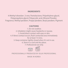 DLUX PROFESSIONAL on a beauty table in a salon setting