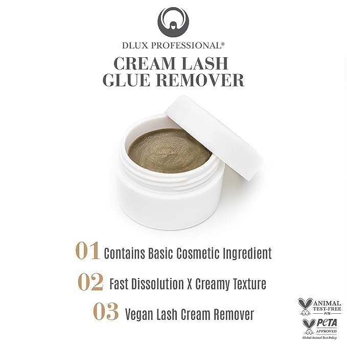 DLUX PROFESSIONAL used by technician removing lash extensions