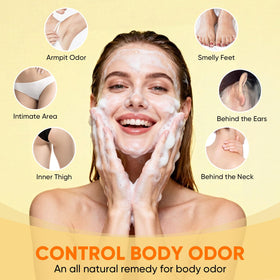 DLWUEN persimmon soap used underarm demonstrating odor control and comfort