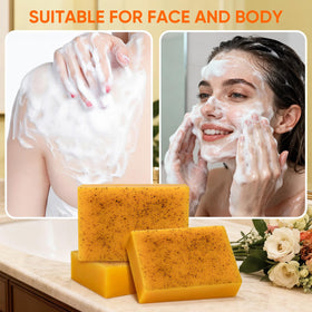 DLWUEN soap side label showing ingredients and natural formulation