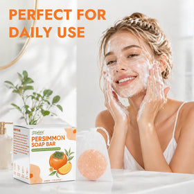 DLWUEN two bars beside persimmon fruit showing natural extract and deodorizing effect