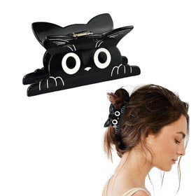 DMJHJY cat clip front view showing glossy finish and playful silhouette for style