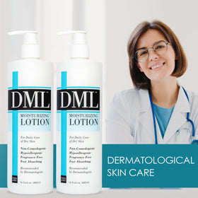 Person applying DML lotion to hands to demonstrate immediate hydration benefit
